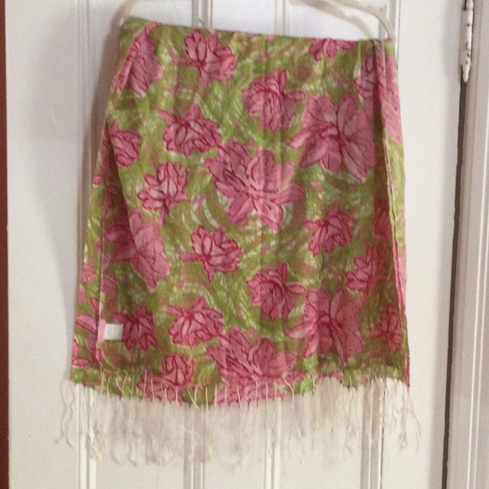 Lilly Pulitzer Scarf Wrap. Wonderful Condition. Silk Cashmere